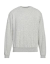 Erl Man Sweatshirt Light Grey Size S Cotton, Polyester In Grey