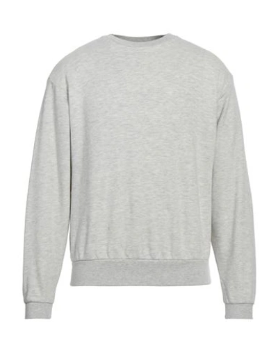 Erl Man Sweatshirt Light Grey Size S Cotton, Polyester