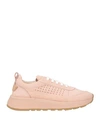 MOMA MOMA WOMAN SNEAKERS BLUSH SIZE 7 LEATHER