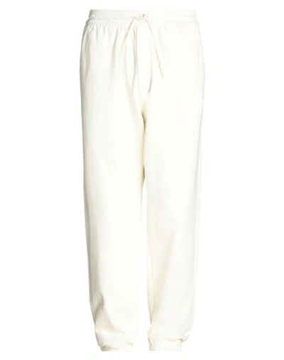 Y-3 Man Pants White Size Xxl Organic Cotton