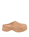 Moma Woman Mules & Clogs Sand Size 6 Leather In Beige