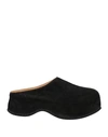 Moma Woman Mules & Clogs Black Size 10 Leather