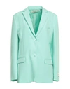 Hinnominate Woman Blazer Turquoise Size S Polyester, Elastane In Blue