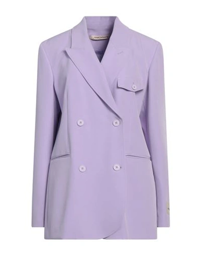 Hinnominate Woman Blazer Light Purple Size M Polyester, Elastane In Purple