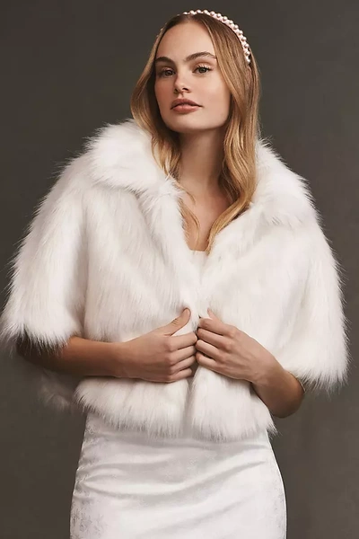 Unreal Fur Desire Faux-fur Cropped Jacket In White