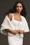 Unreal Fur Yasmine Faux Fur Wrap In White