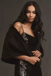 Unreal Fur Yasmine Faux Fur Wrap In Black