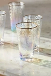 ANTHROPOLOGIE ZAZA LUSTERED HIGHBALL GLASSES, SET OF 4