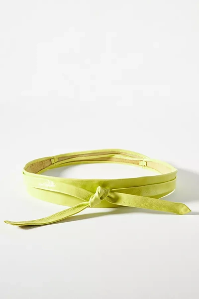 Ada Classic Wrap Belt In Green