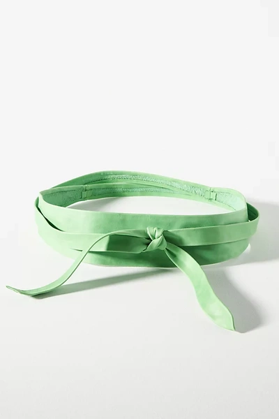 Ada Classic Wrap Belt In Green