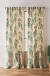 Anthropologie Embroidered Flemming Curtain