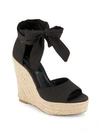 MICHAEL KORS Embry Ankle Wrap Wedge Sandals,0400095529110