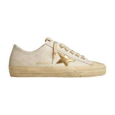 Golden Goose V-star 2 Sneakers In White_gold