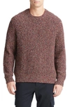 Vince Men's Wool-blend Waffle-knit Sweater In Desert Sky