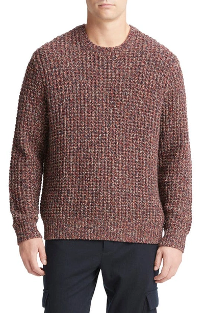 Vince Men's Wool-blend Waffle-knit Jumper In Desert Sky