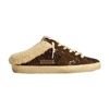 Golden Goose Super-star Round-head Low-cut Sneakers In Chocolate_brown_white
