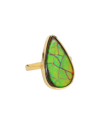 TIRAMISU TIRAMISU 14K OVER SILVER 6.30 CT. TW. AMMOLITE RING