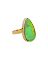 TIRAMISU TIRAMISU 14K OVER SILVER 8.00 CT. TW. AMMOLITE RING