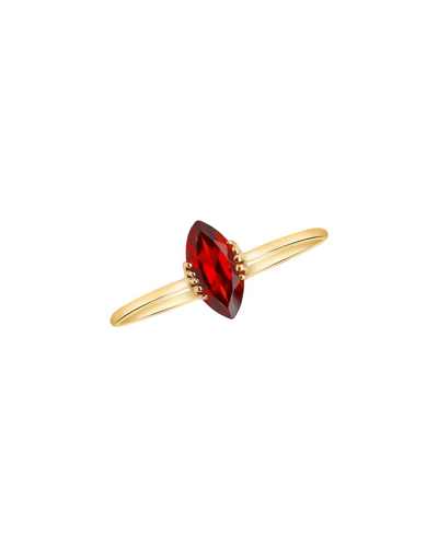 Tiramisu 14k Red Garnet Ring