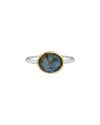 Tiramisu 14k Over Silver Labradorite Ring