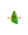 TIRAMISU TIRAMISU 14K OVER SILVER 8.15 CT. TW. AMMOLITE RING