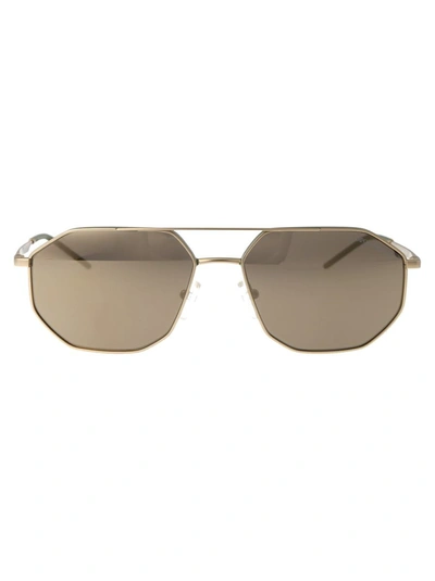 Ea7 Emporio Armani Sunglasses In 30025a Matte Gold