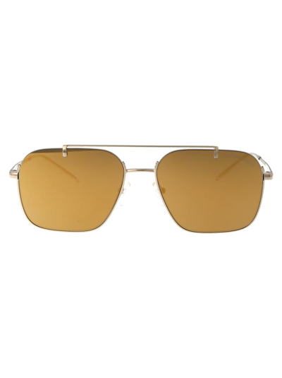 Ea7 Emporio Armani Sunglasses In 301378 Shiny Pale Gold