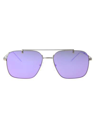 Ea7 Emporio Armani Sunglasses In 30154v Shiny Silver