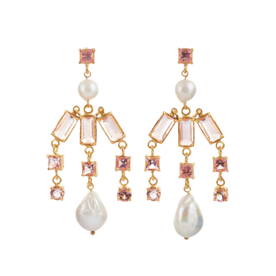 Christie Nicolaides Sofia Earrings Pale Pink
