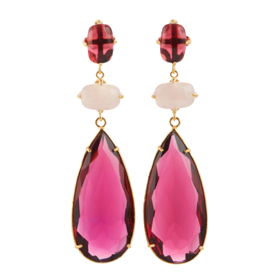 Christie Nicolaides Francesca Earrings Hot Pink