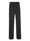 MONCLER WIDE BLACK TROUSERS