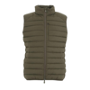 Save The Duck Zip-up Padded Gilet In Verde