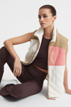 THE UPSIDE THE UPSIDE QUILTED PATCHWORK GILET