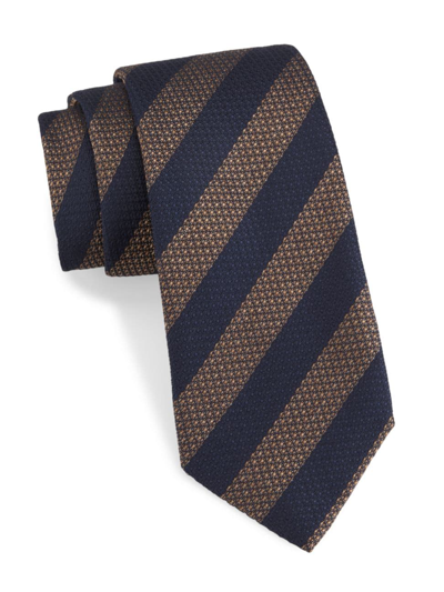 Isaia Men's Striped Cotton-silk Tie
