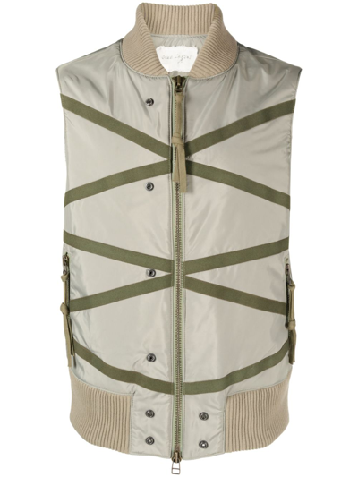 Greg Lauren Green Army Lattice Gilet