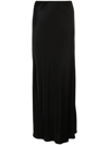 SLEEPER BLACK 90S SATIN MAXI SKIRT