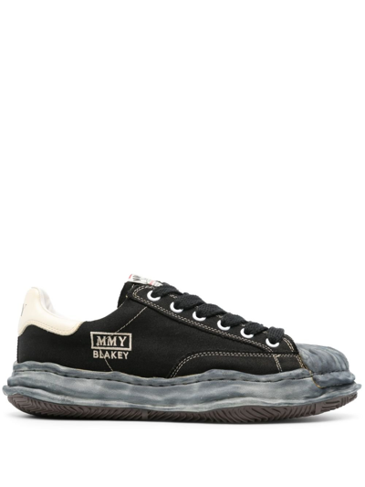 Miharayasuhiro Blakey Canvas Low-top Sneakers In Black