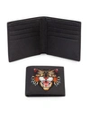 GUCCI Angry Tiger Leather Bifold Wallet