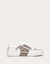 Valentino Garavani Vl7n Low-top Sneaker In Banded Calfskin In White/clay