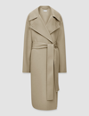 Joseph Double Face Cashmere Walmer Coat In Pewter