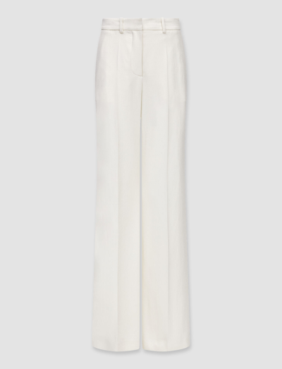 Joseph Wool Viscose Faille Morissey Trousers In Ivory