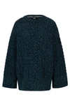 HUGO BOSS WOOL-BLEND SWEATER WITH CABLE-KNIT STRUCTURE