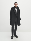 Massimo Dutti Schwarze Smoking-anzughose In Schwarz