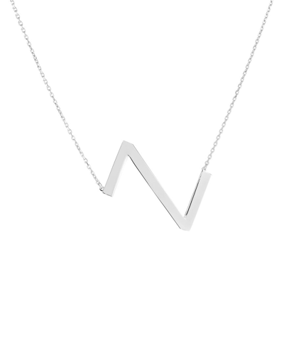 Italian Silver Initial Necklace