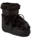Moon Boot Icon Short Faux Fur Snow Boots In Black