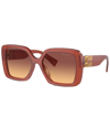 Miu Miu Women's Mu10ys 56mm Sunglasses In Brown