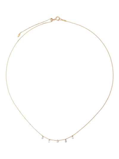 Persée 18k Yellow Gold Danaé Five Diamonds Necklace