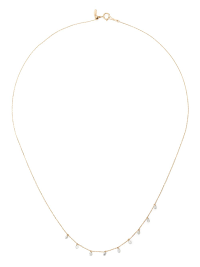 Persée 18k Yellow Gold Danaé Nine Diamonds Necklace