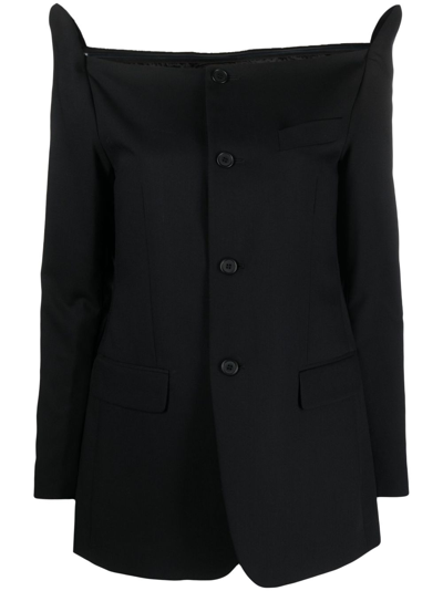 Bettter Black Blazer Wool Mini Dress