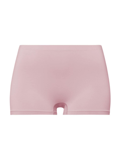 Hanro Touch Feeling Boyshorts In Crepe Pink